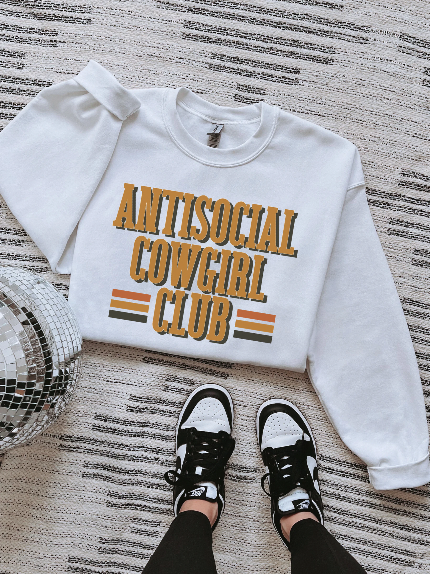 Antisocial Cowgirl Club TEE or CREWNECK