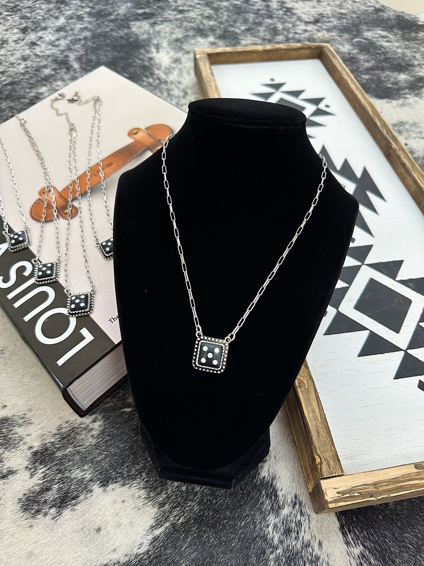 The Dice Necklace (Black)