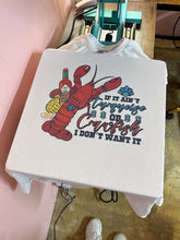 Load image into Gallery viewer, Turquoise and Crawfish TEE or CREWNECK
