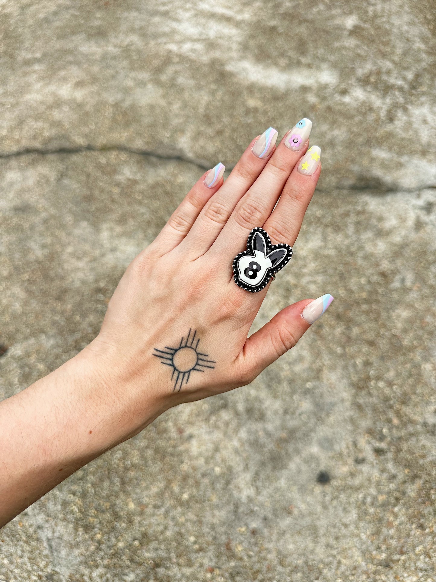 8 Ball Bunny Ring