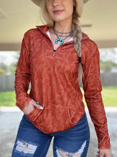 Load image into Gallery viewer, Boot Stitch Quarter Zip (Rust)
