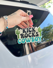Load image into Gallery viewer, Kick Rocks Cowboy Car Freshie
