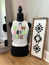 Load image into Gallery viewer, Cowboys Lie Cropped Tank
