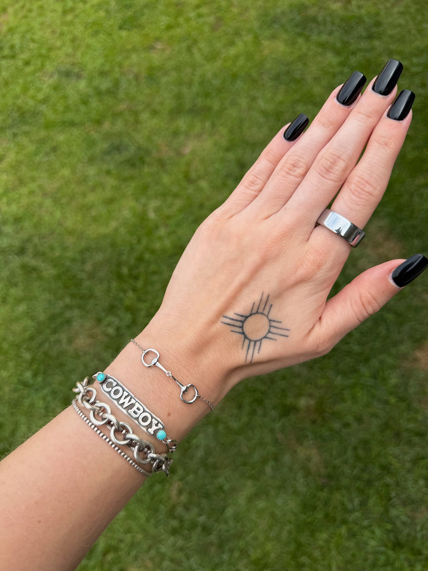 Snaffle Bit Bracelet (Sterling Silver)
