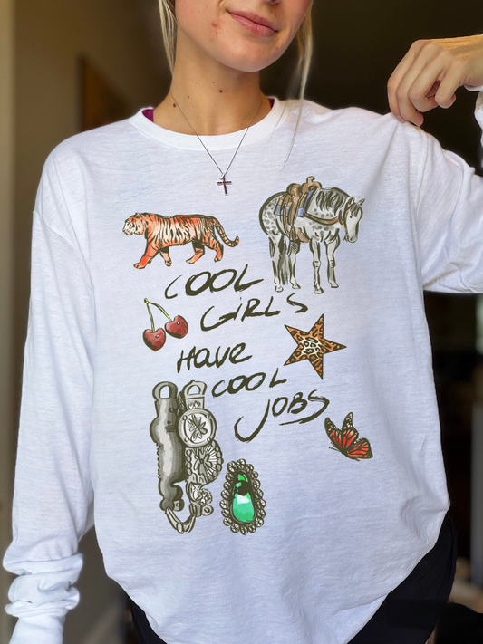 Cool Girls, Cool Jobs Long Sleeve Tee