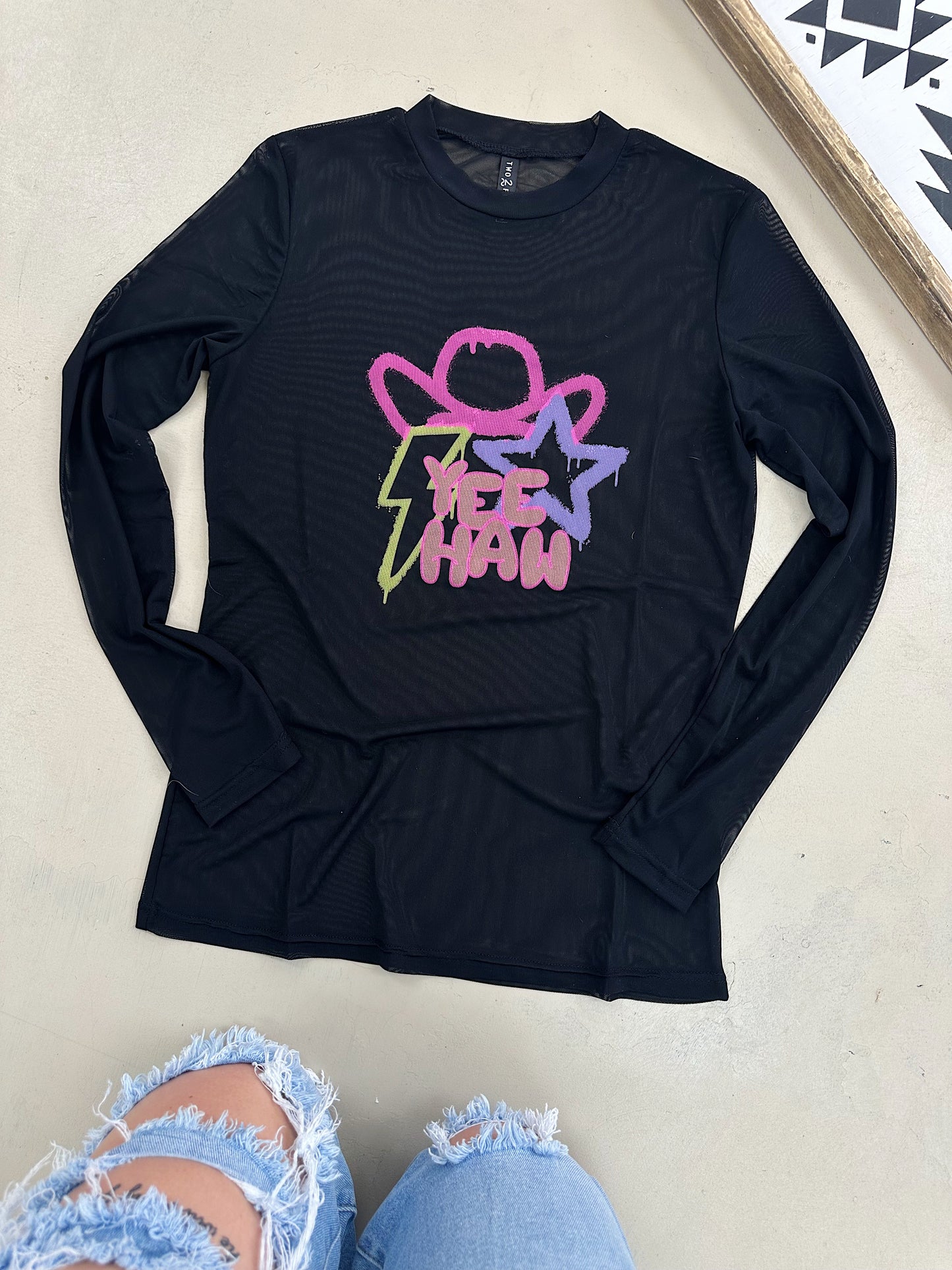 The YeeHaw Mesh Top
