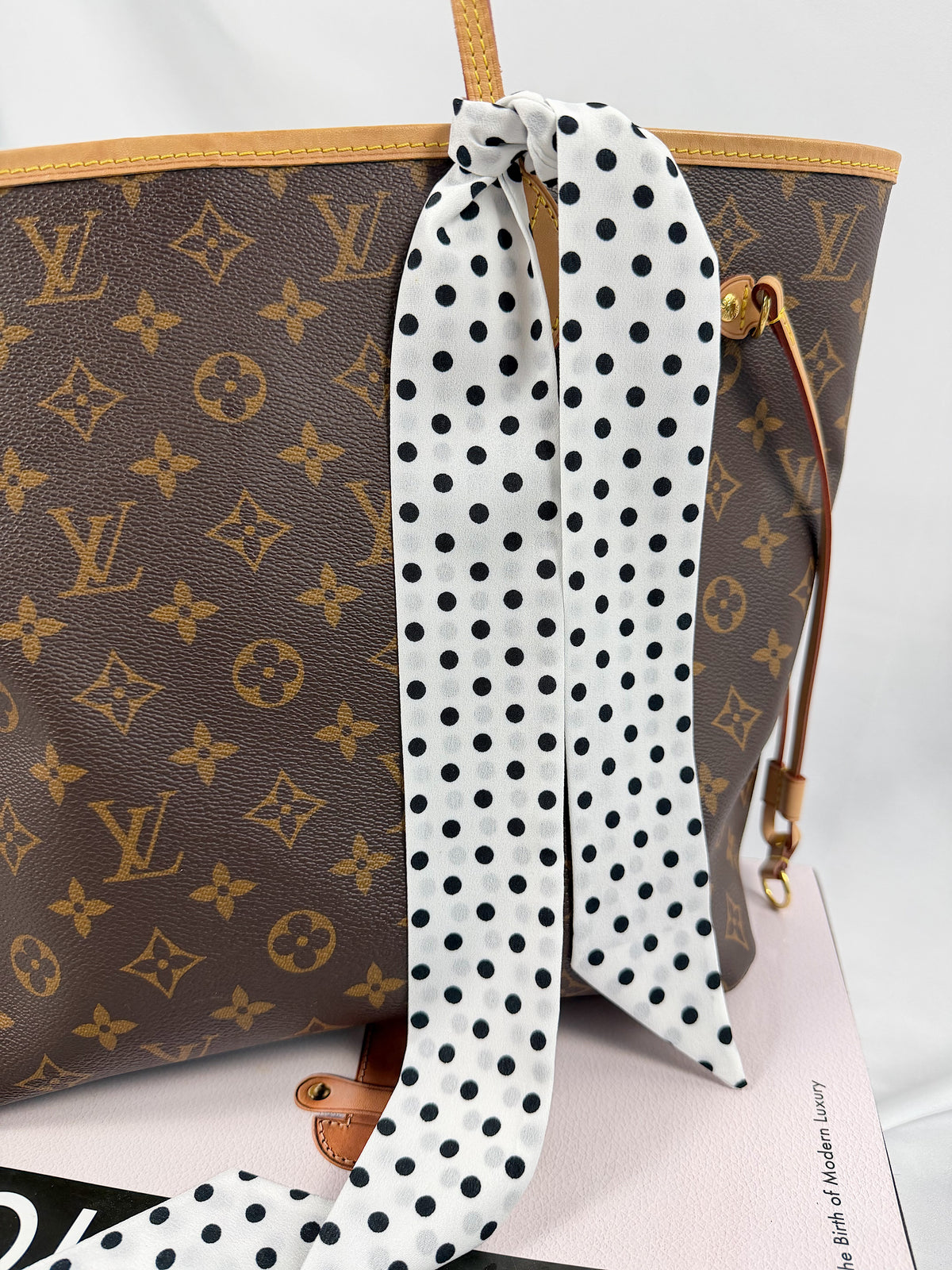 Polka Dot Twilly (White)
