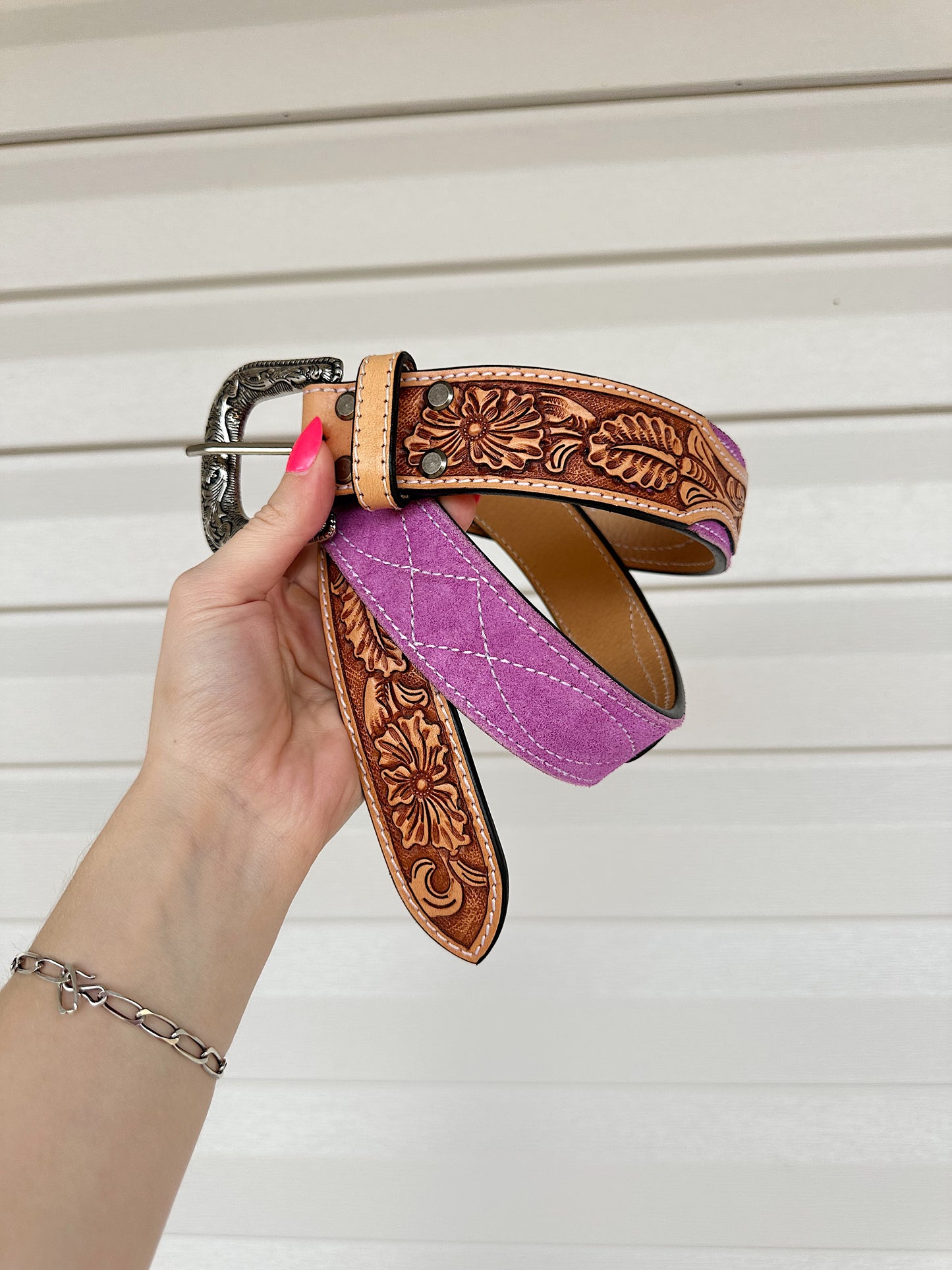 The Suede Belt (Pink)
