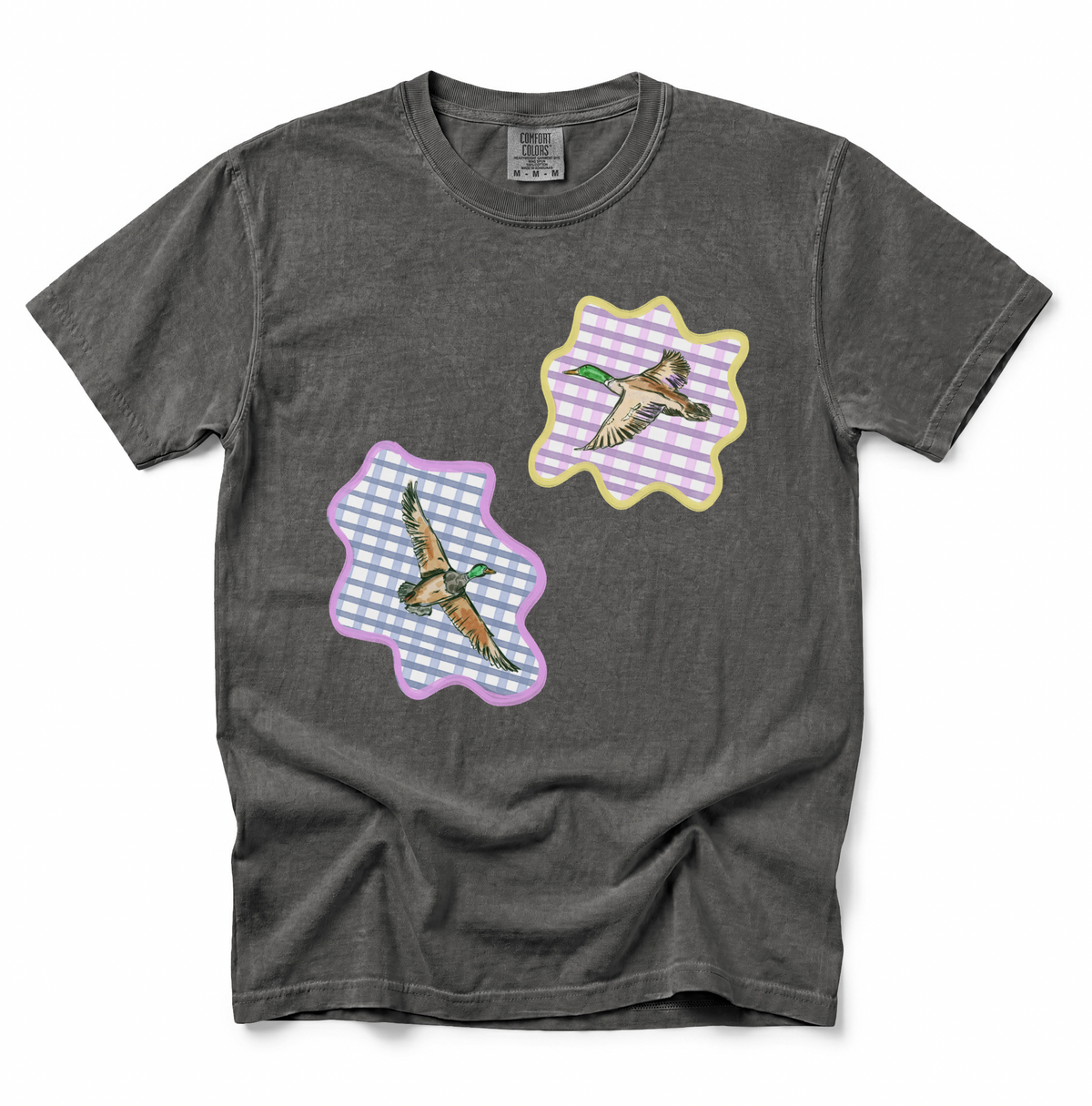 Gingham Mallards COMFORT COLORS TEE