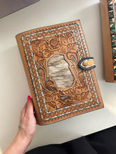 Load image into Gallery viewer, Tooled Leather Bible Cover (Style 10)
