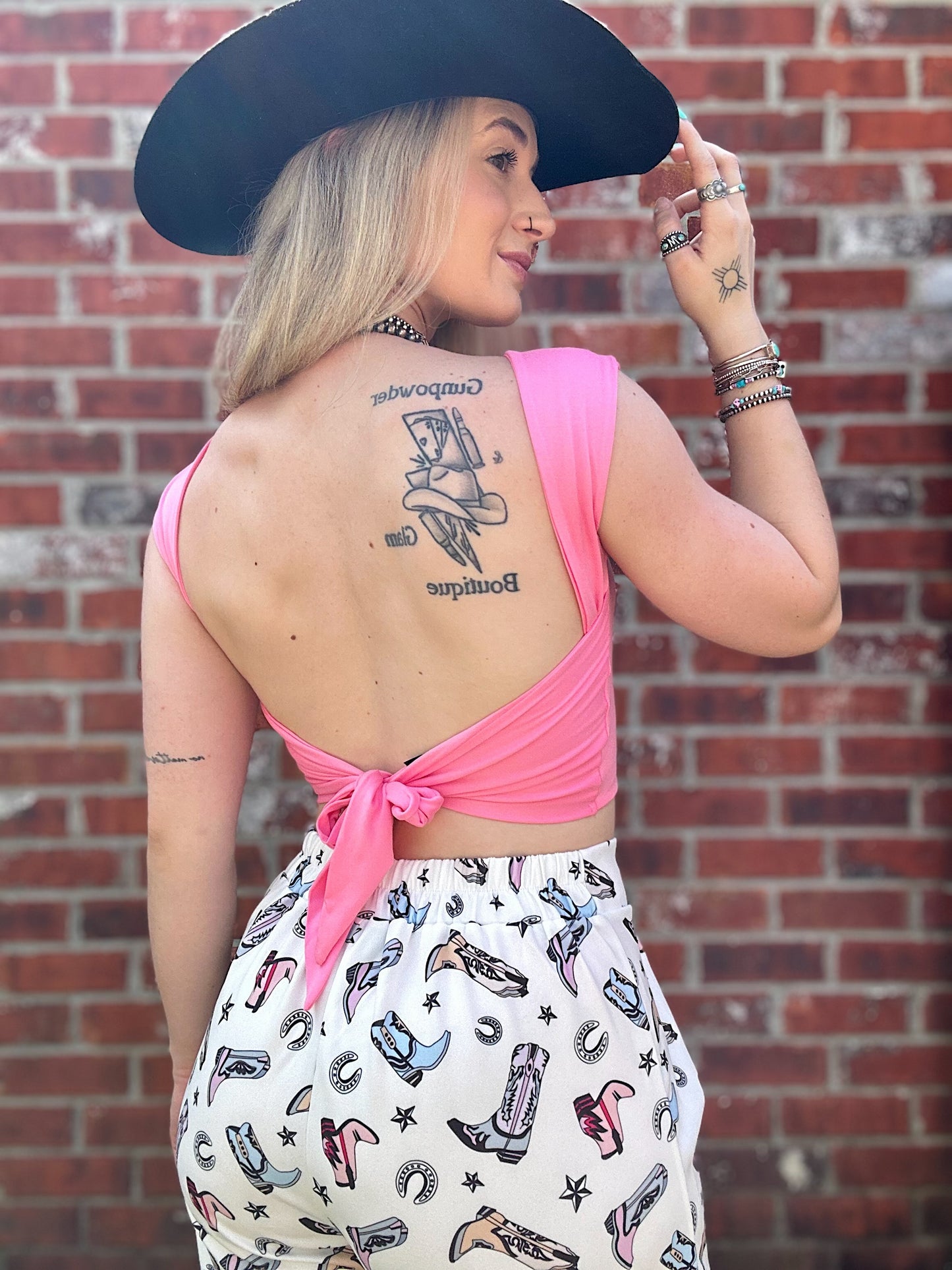 The Pretty In Pink Top (Open Back)
