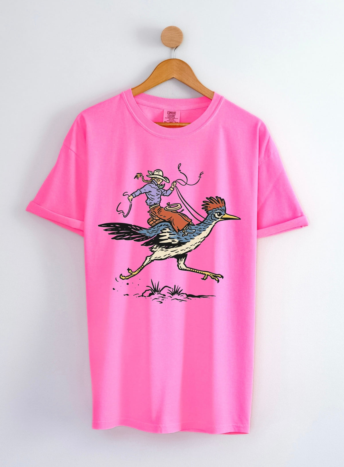 Cowgirl Roadrunner COMFORT COLORS TEE