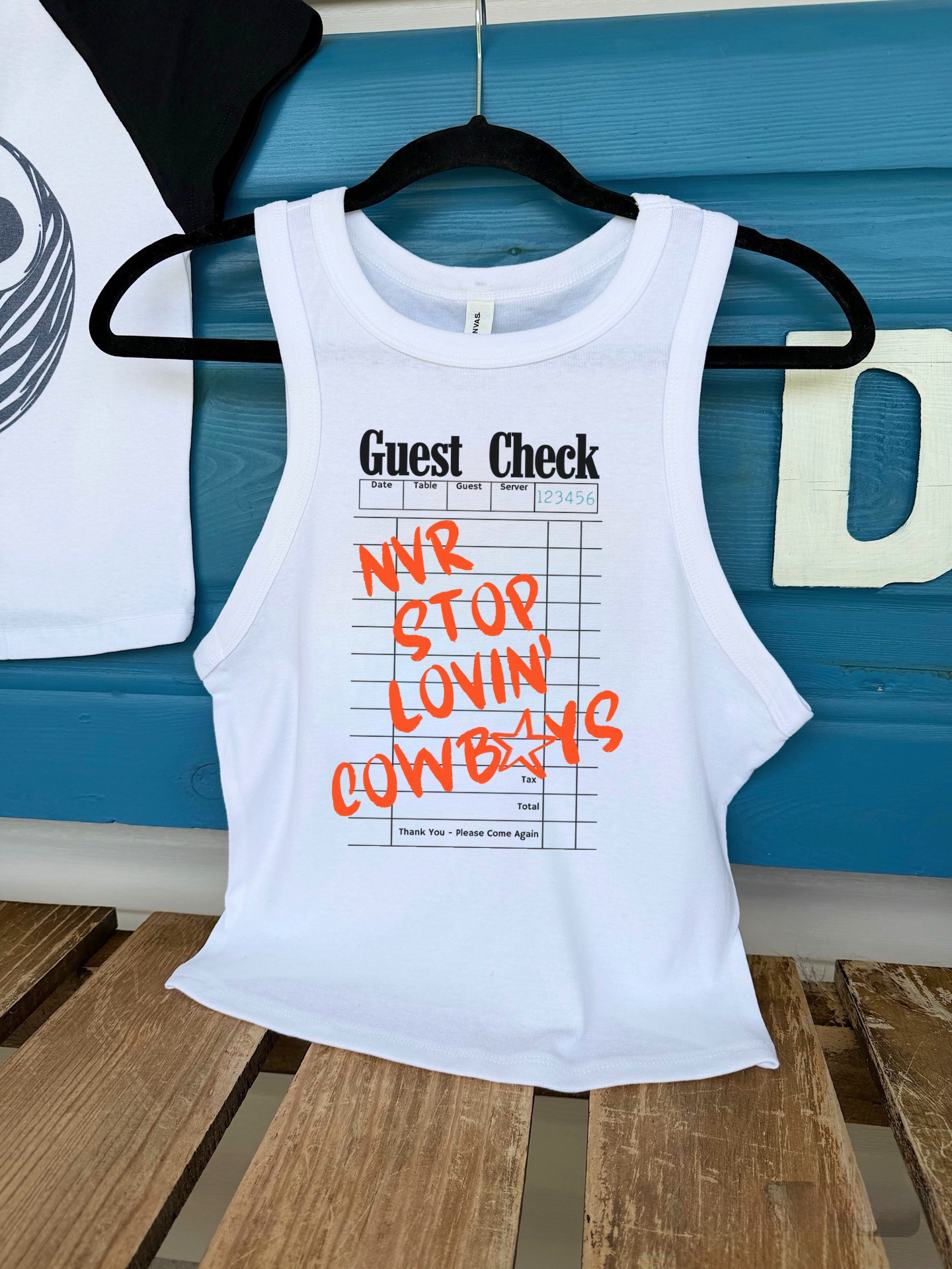 Nvr Stop Lovin’ Cowboys Cropped Tank
