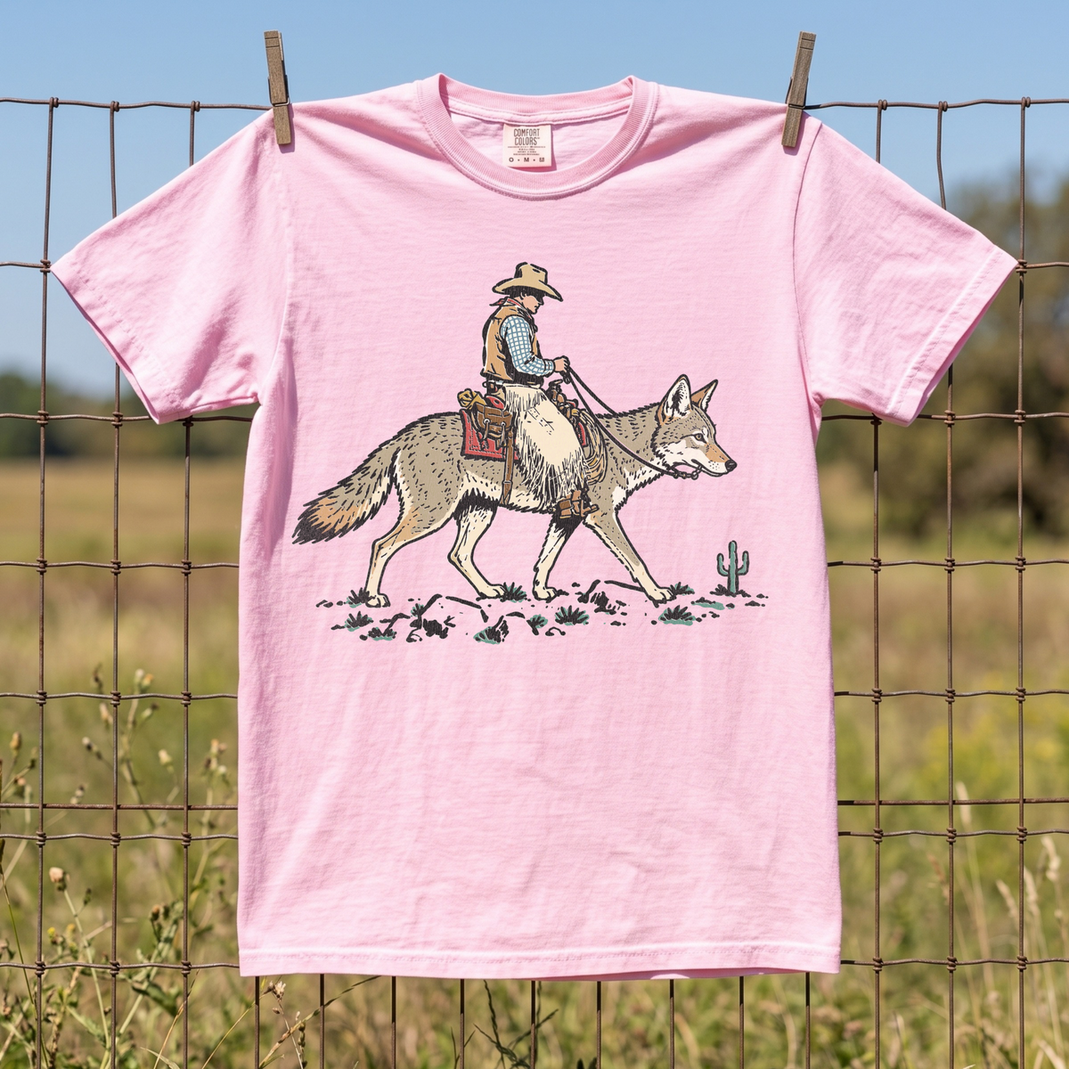 Coyote Cowboy COMFORT COLORS TEE