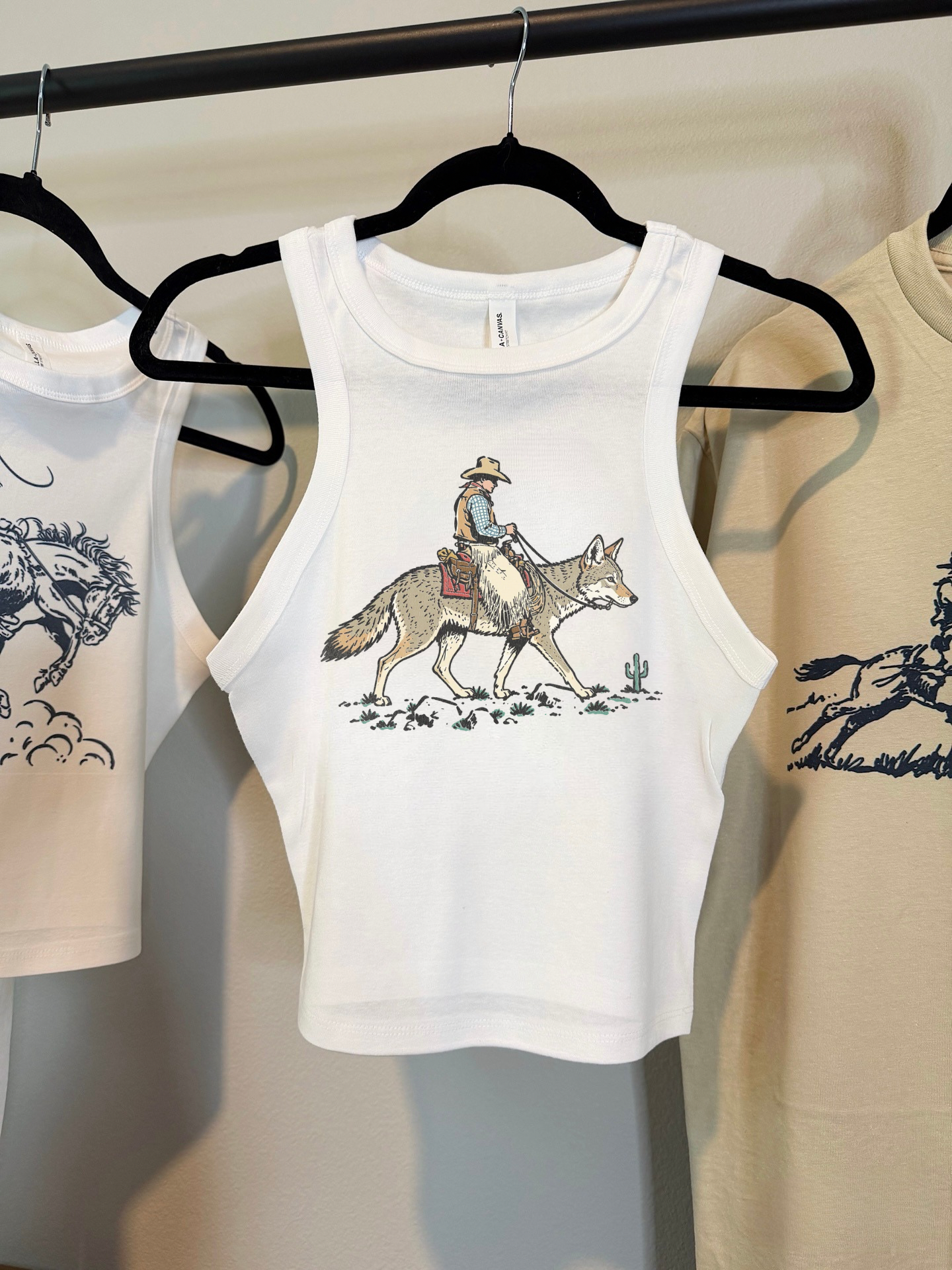 Coyote Cowboy Cropped Tank