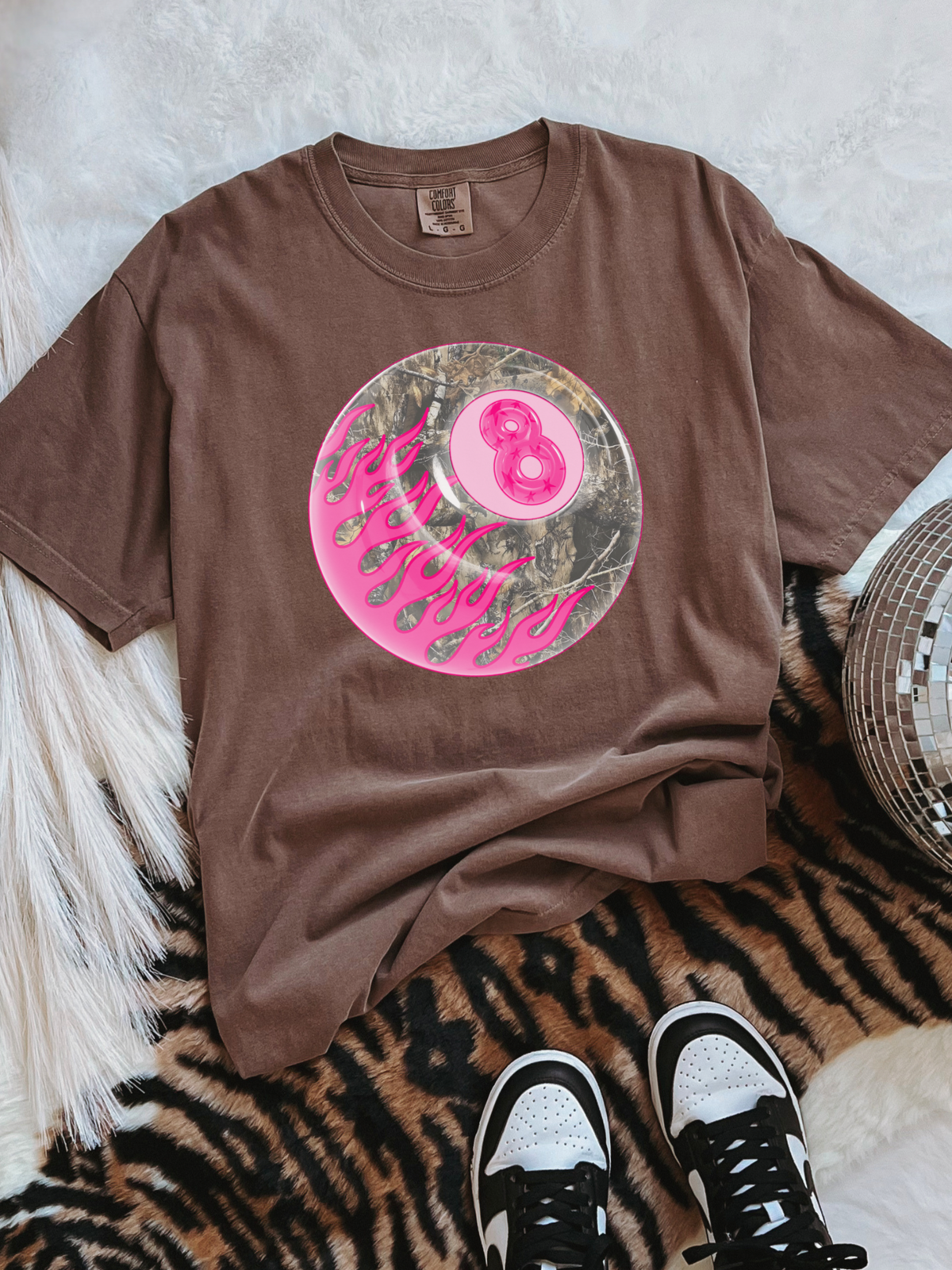 Camo 8 Ball COMFORT COLORS TEE