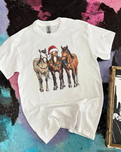 Load image into Gallery viewer, Christmas Light Horsey Tee or Crewneck
