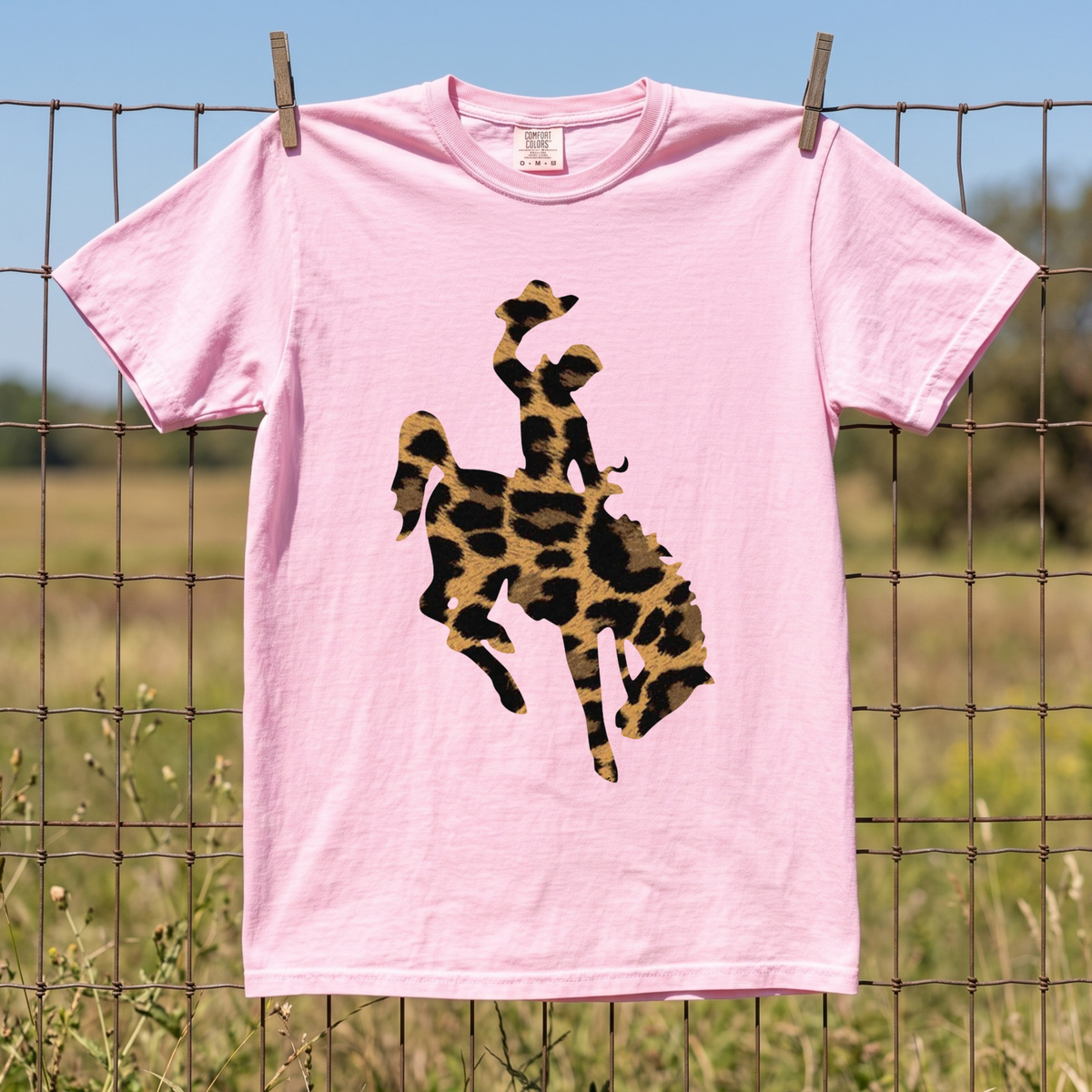 Leopard Cowboy COMFORT COLORS TEE