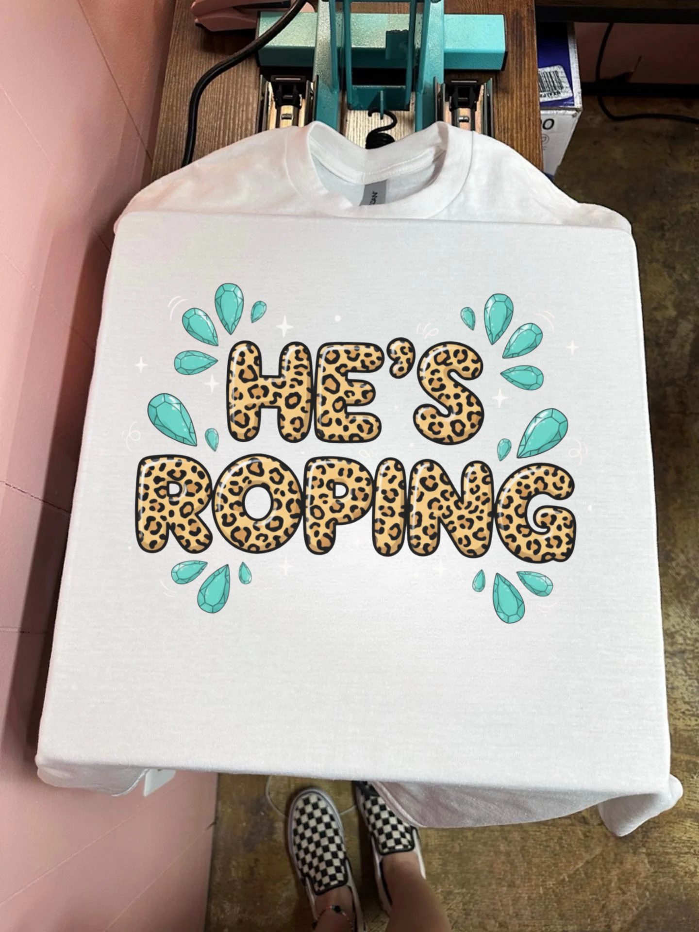 He’s Roping TEE or CREWNECK