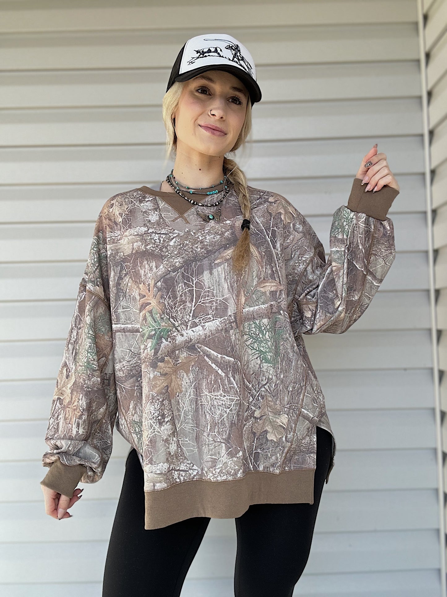 The Vintage Camo Top