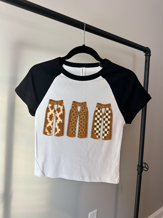 Triple Chaps Baby Tee