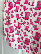 Load image into Gallery viewer, Pink Cowboy Boot Button Down
