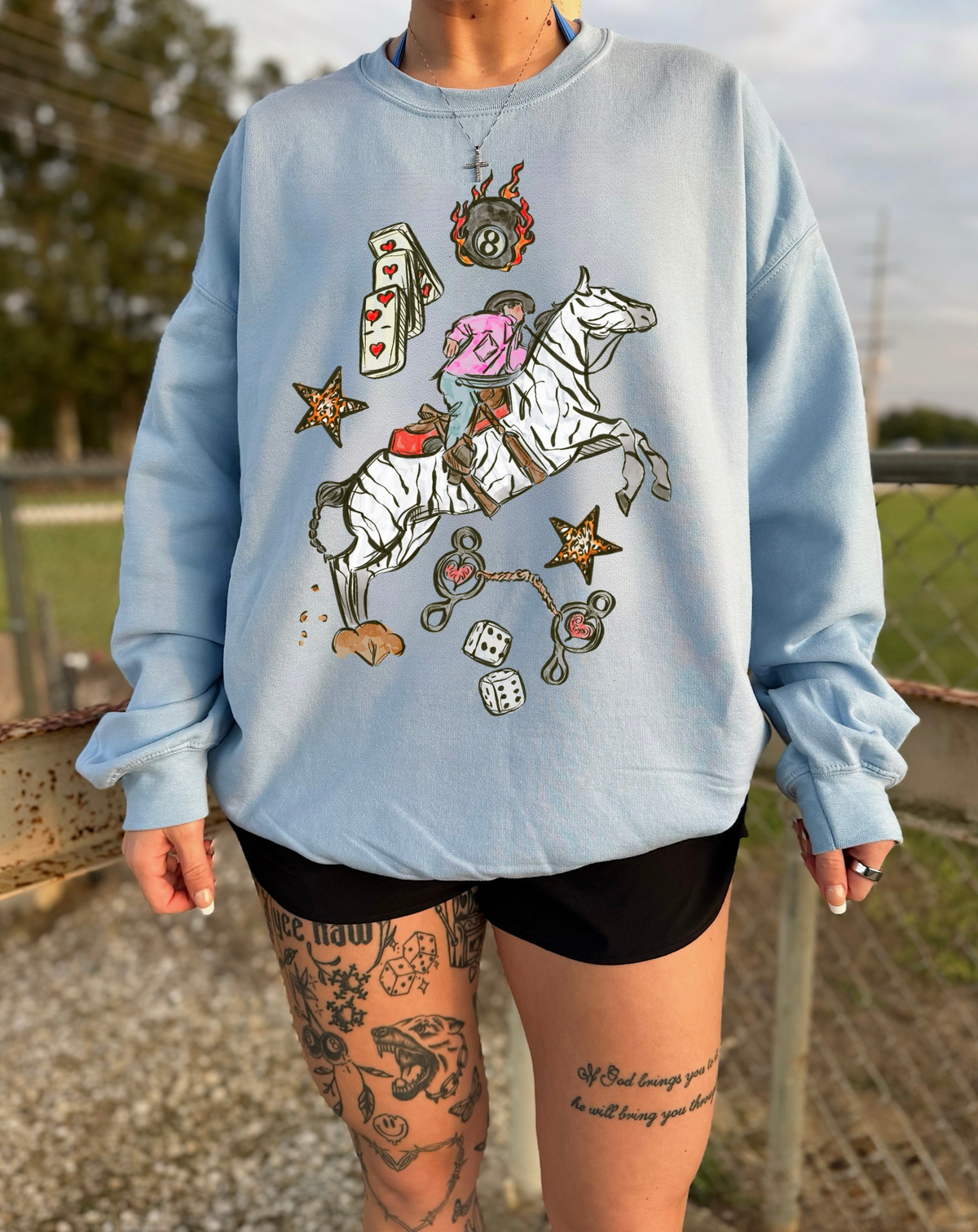 Wild Card Cowboy Crewneck