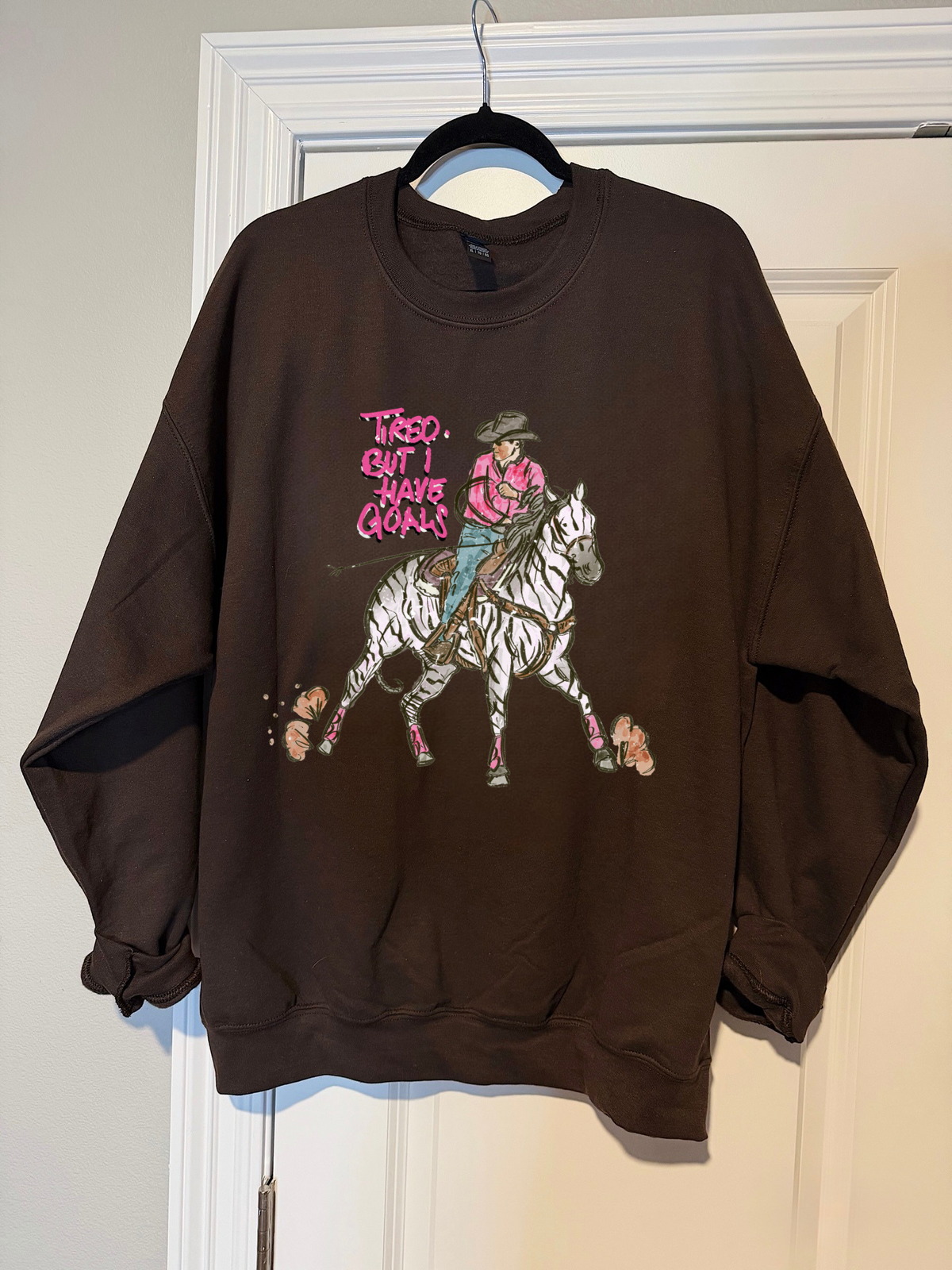 Tired But I Have Goals Crewneck