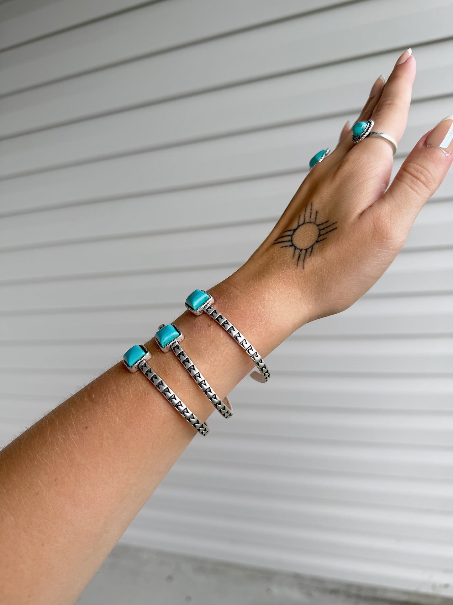 Turquoise Square Cuff