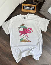 Load image into Gallery viewer, Cowgirl Flamingo Tee or Crewneck
