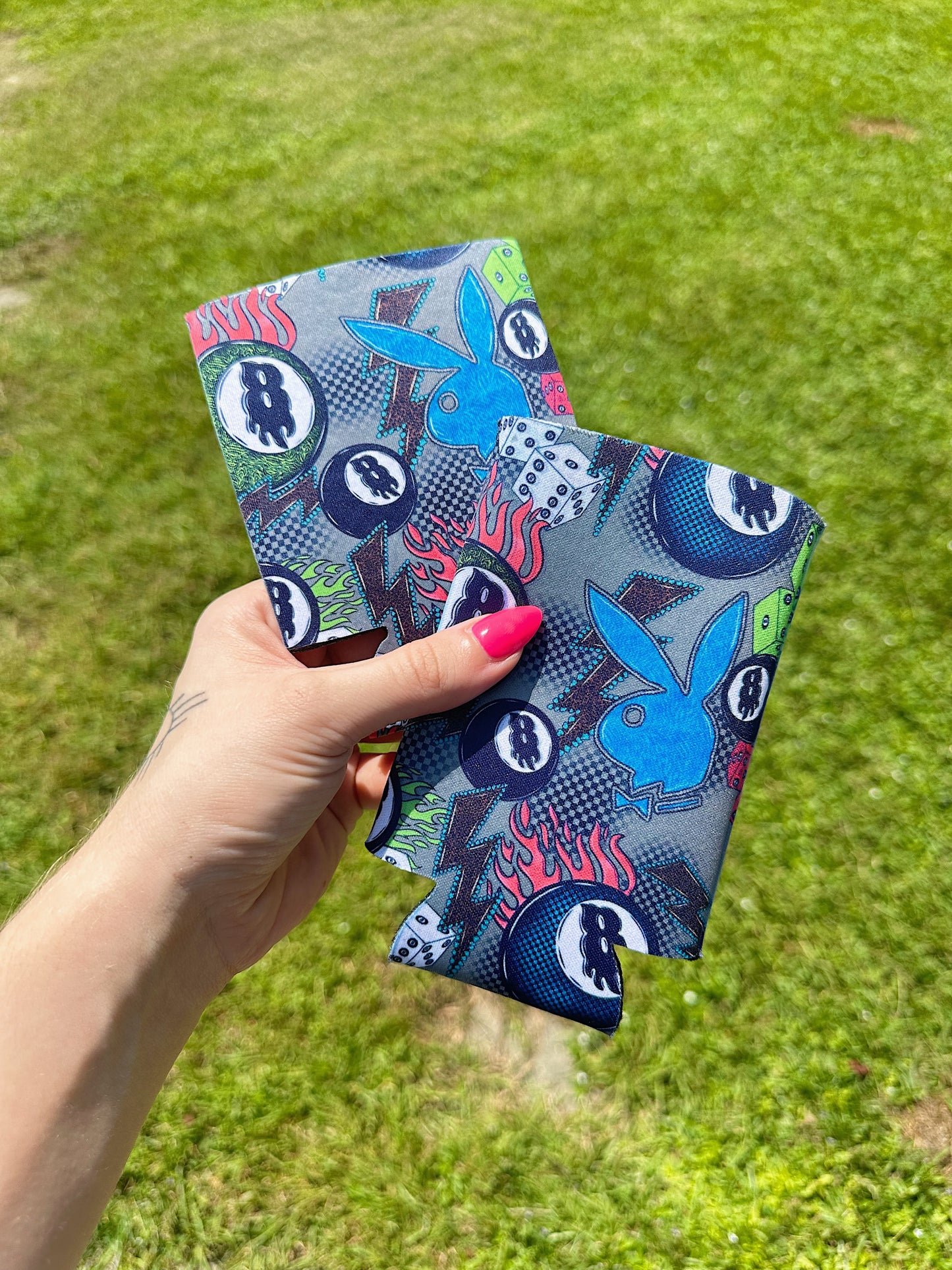 Grunge Bunny Koozie (2 sizes)