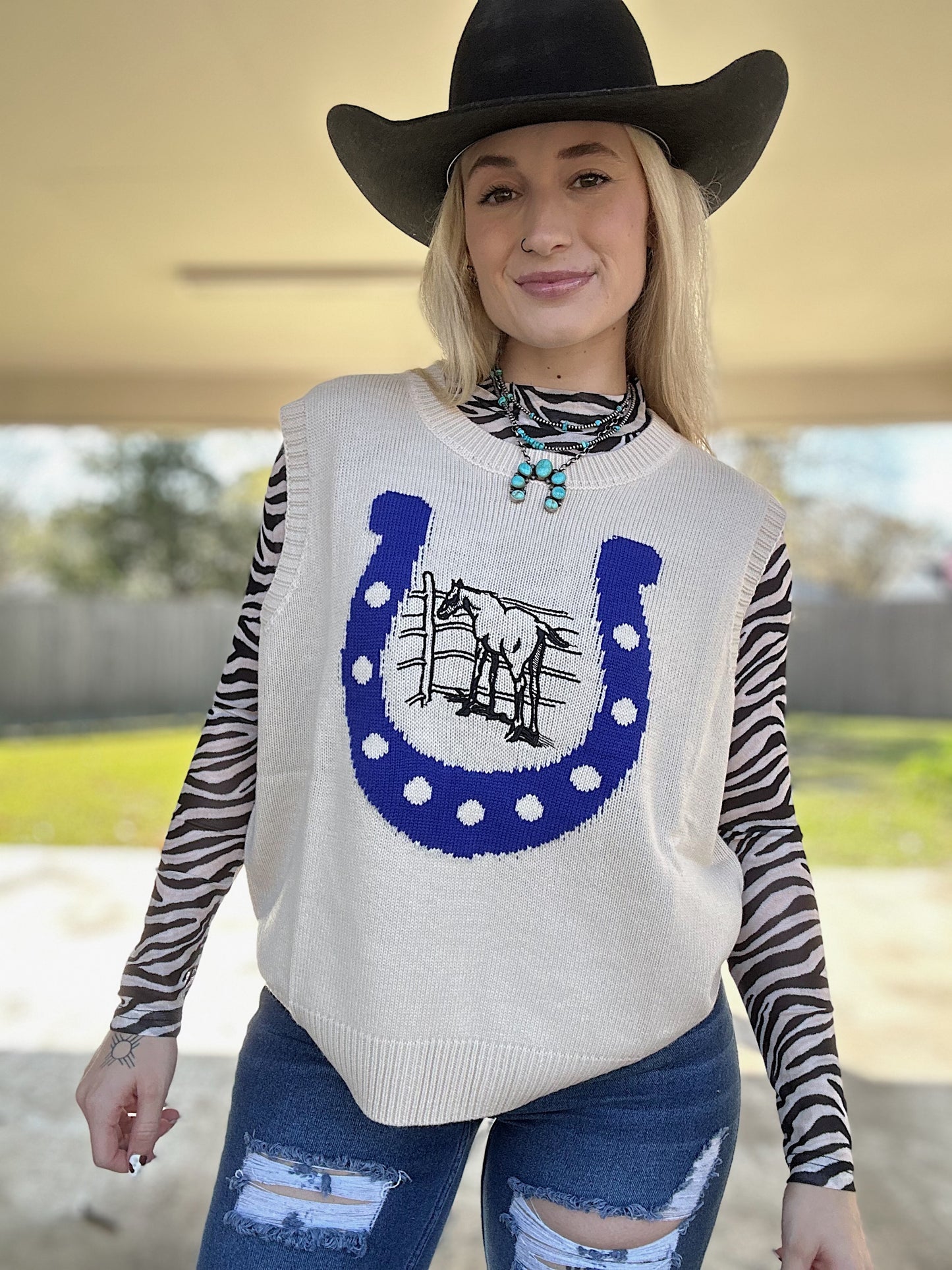 The Stay Lucky Sweater Vest