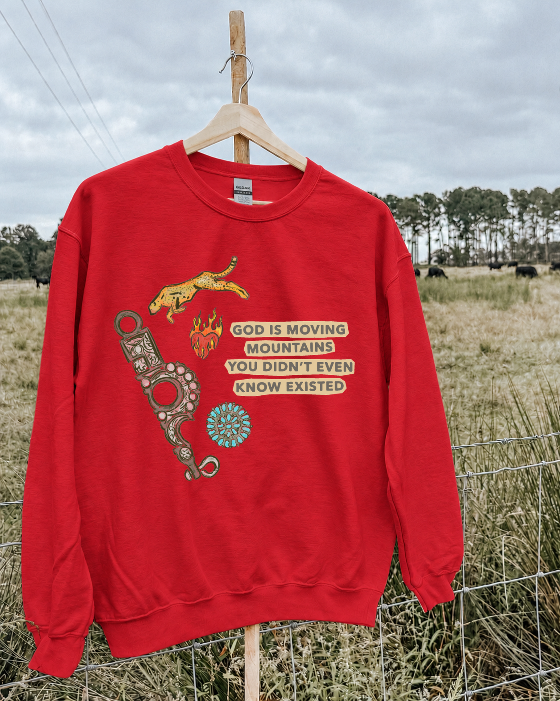 God Is Moving Mountains Crewneck