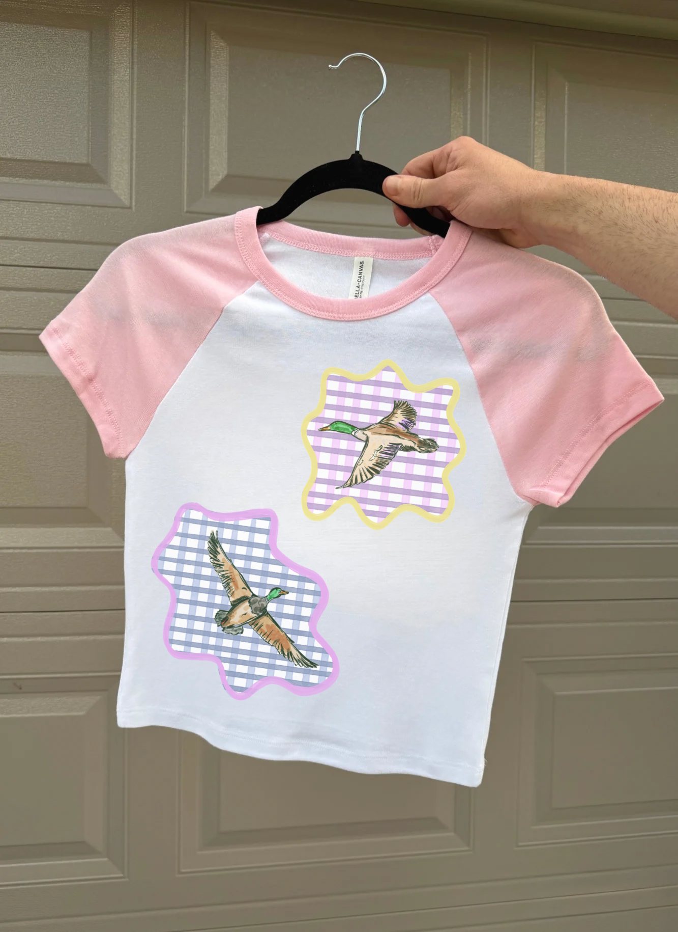 Gingham Mallards Baby Tee