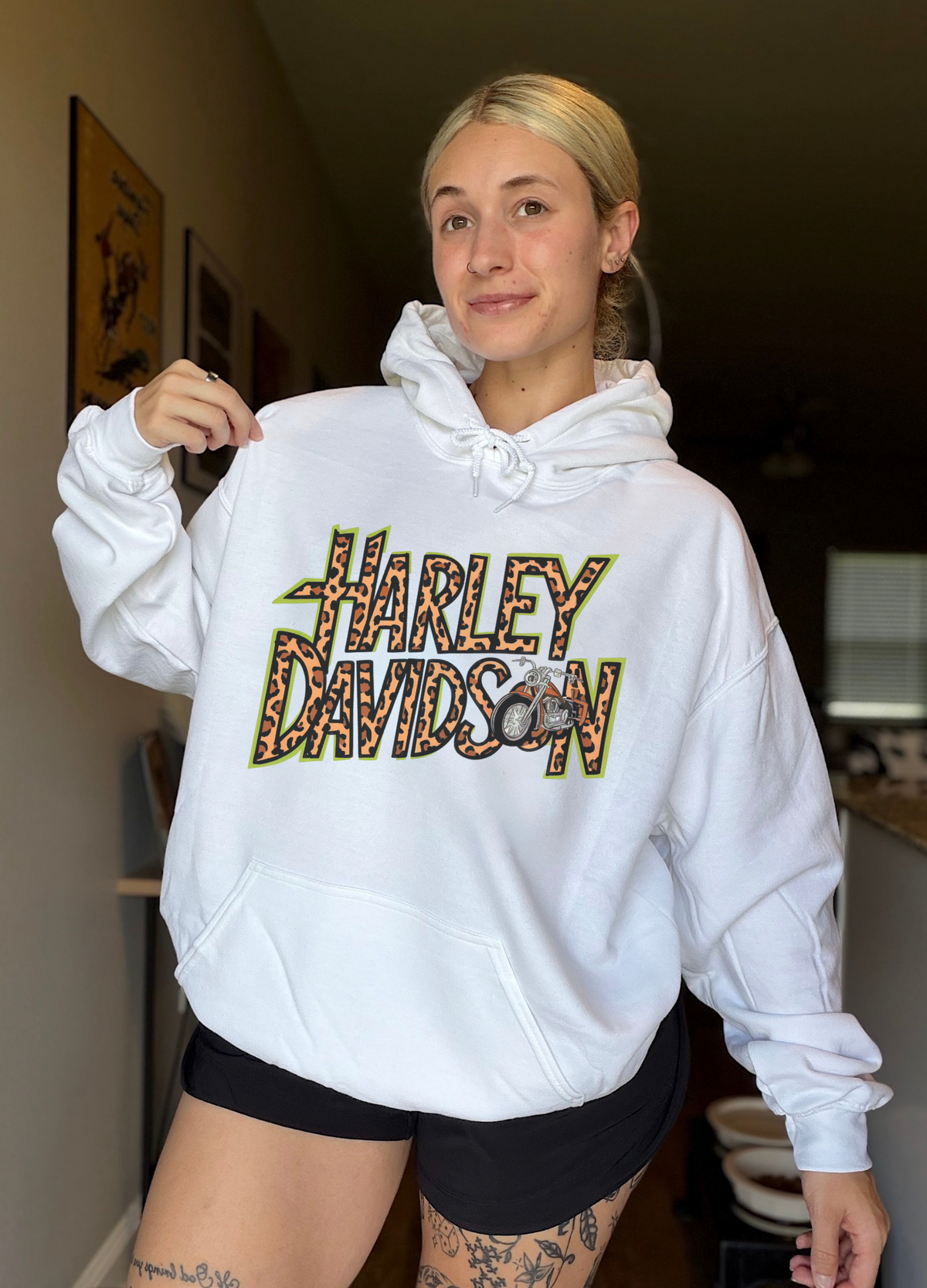 Leopard Harley Hoodie
