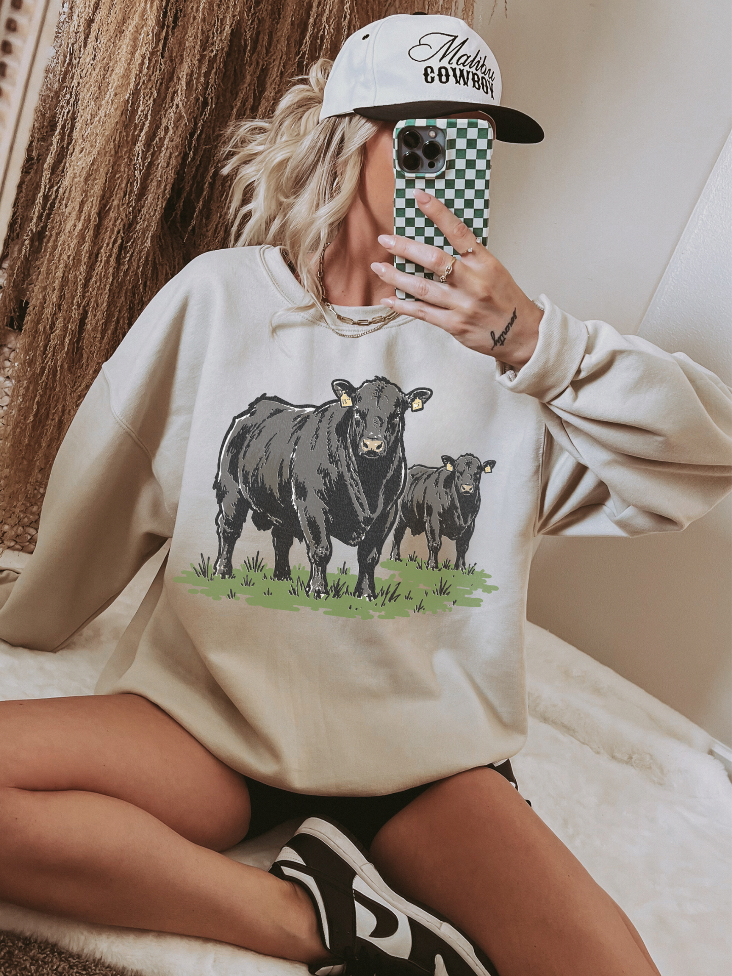 Angus Cow TEE or CREWNECK
