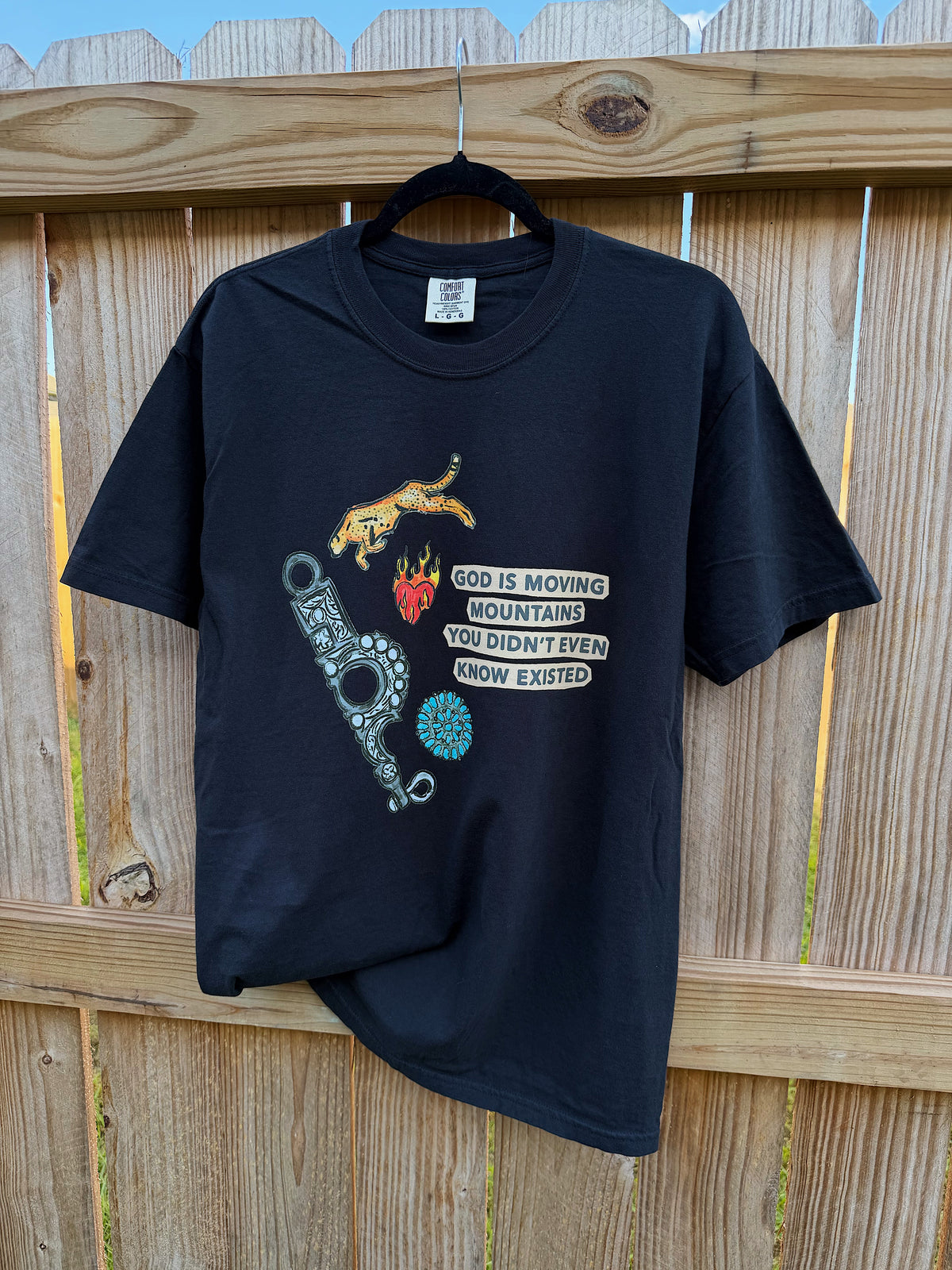 God Is Moving Mountains COMFORT COLORS TEE
