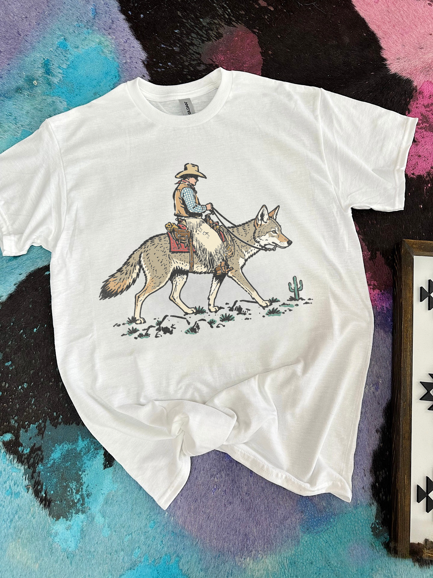 Coyote Cowboy TEE or CREWNECK