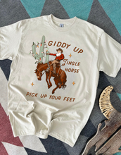 Load image into Gallery viewer, Giddy Up Jingle Horse Tee or Crewneck
