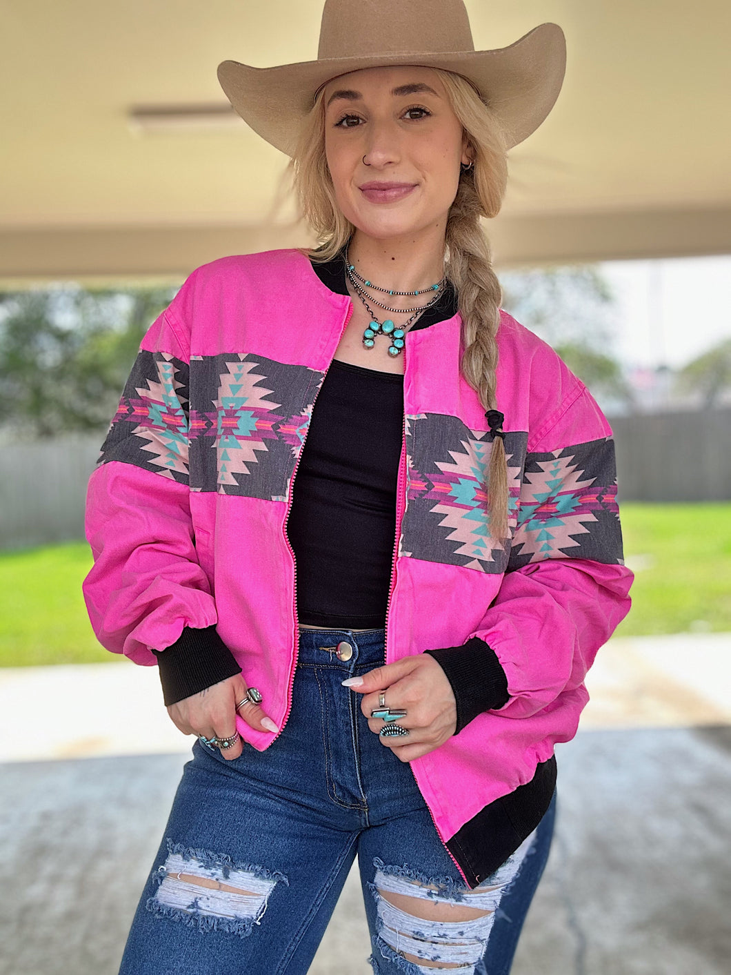 Retro Bomber (Hot Pink)