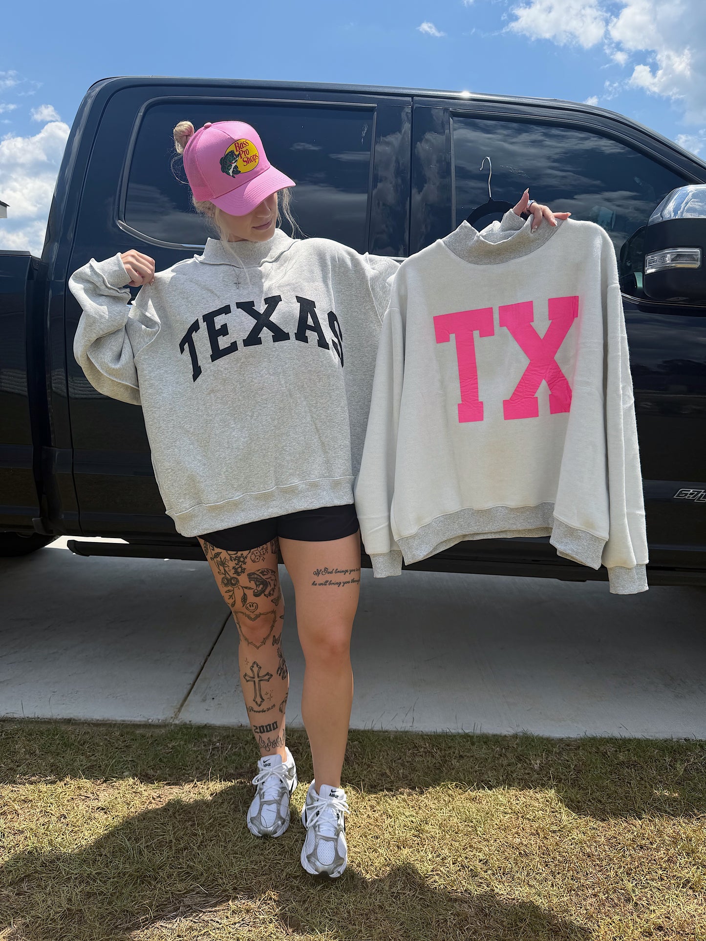 Texas Reversible Mock Neck Sweatshirt