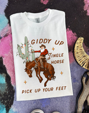 Load image into Gallery viewer, Giddy Up Jingle Horse Tee or Crewneck
