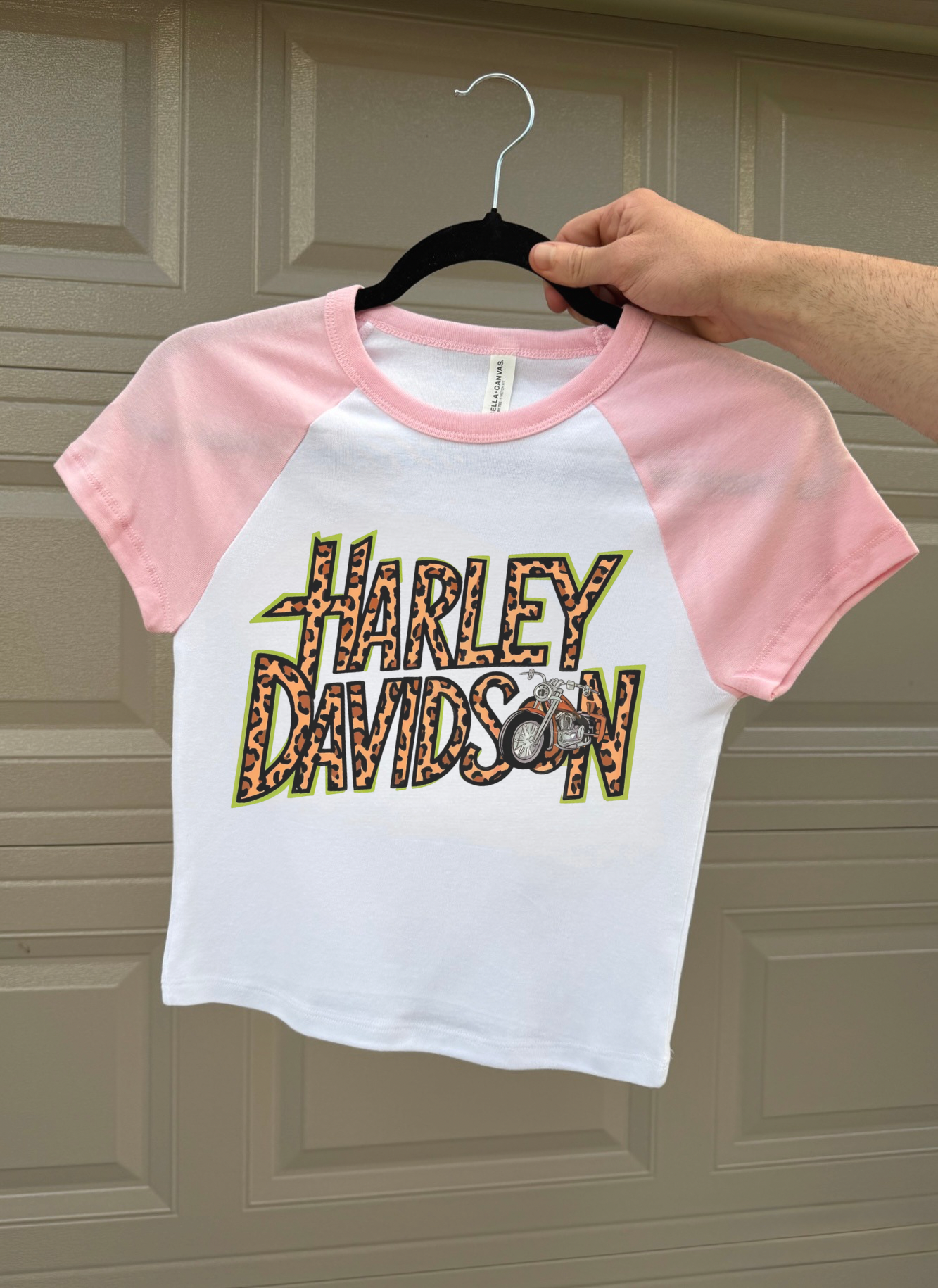 Leopard Harley Baby Tee