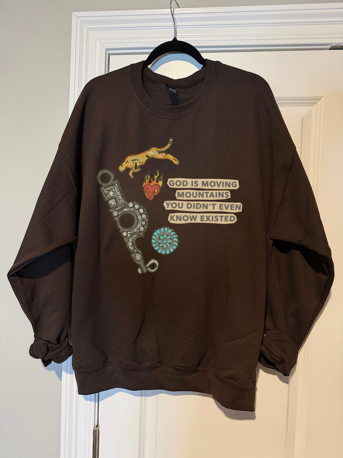 God Is Moving Mountains Crewneck