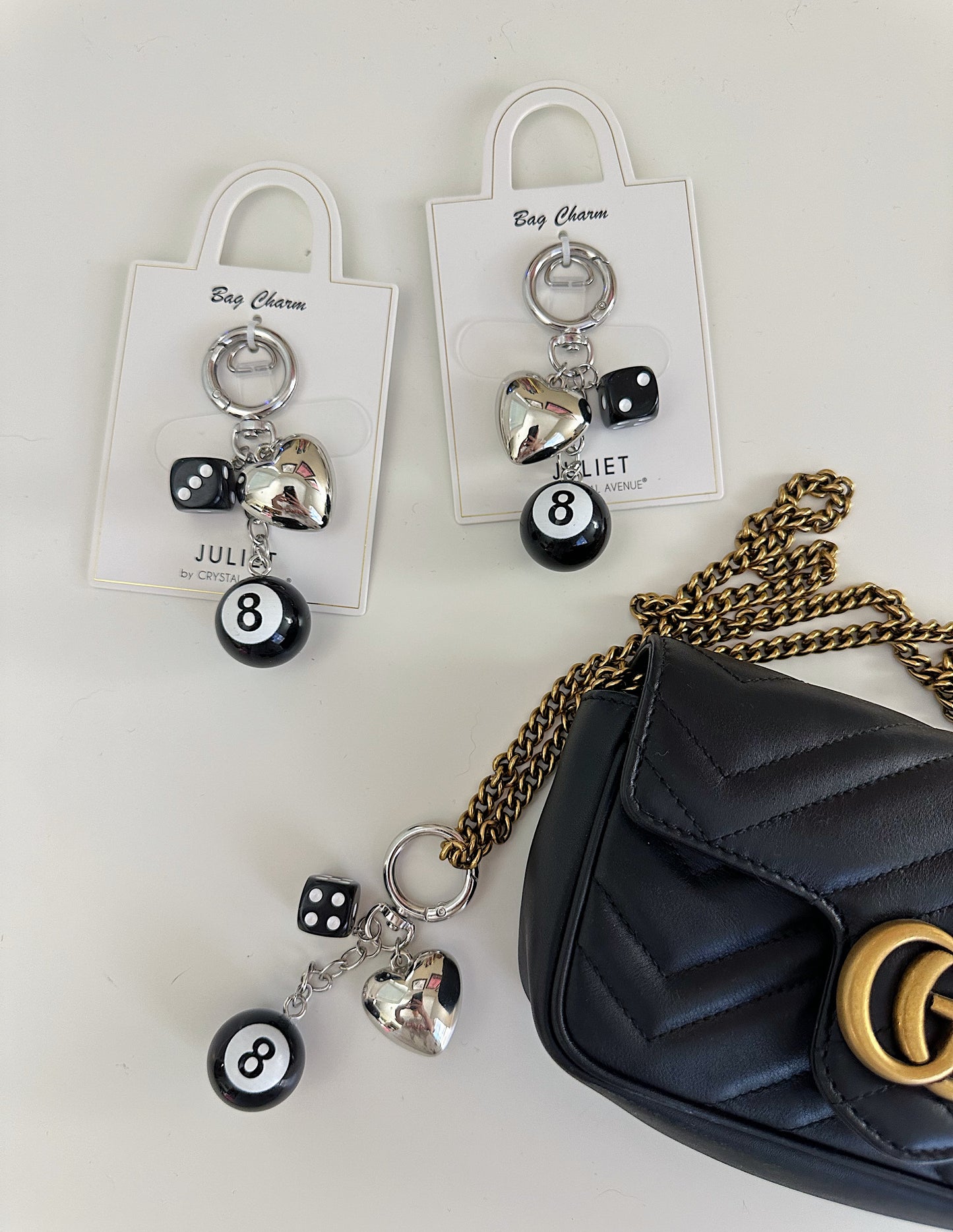 8 Ball Keychain / Bag Charm