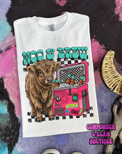 Load image into Gallery viewer, Moo &amp; Brew Tee or Crewneck
