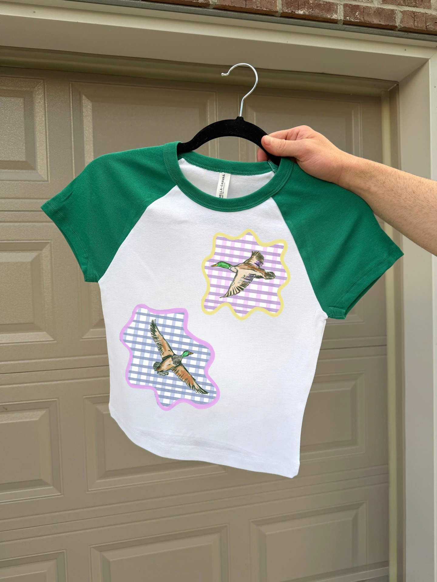 Gingham Mallards Baby Tee