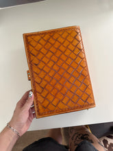 Load image into Gallery viewer, Tooled Leather Bible Cover (Style 4)

