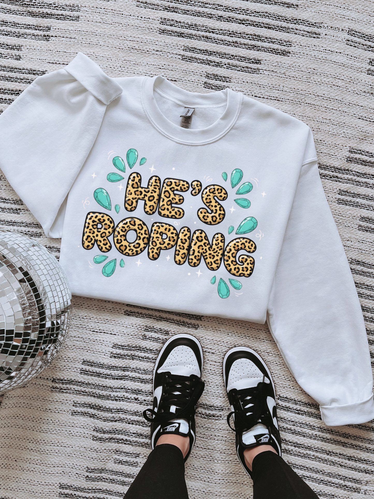 He’s Roping TEE or CREWNECK