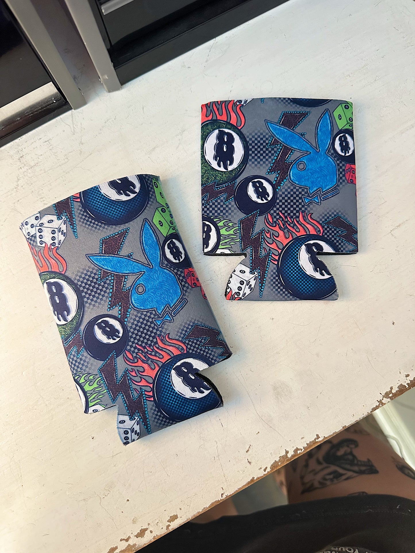 Grunge Bunny Koozie (2 sizes)